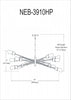 Dainolite Nebraska 10 Light Horizontal Pendant Espresso Finish Lamp|Luminaire suspendu horizontal Nebraska de Dainolite avec fini espresso et 10 ampoules