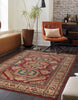 Aisha Traditional 9'3" x 12'6" Area Rug in Red Indoor Area Rug | Tapis Traditionnel Aisha 9'3" x 12'6" en Rouge