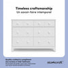 Storkcraft Moss 6 Drawer Dresser - White