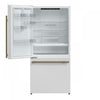 Forno Milano Espresso 31 Inch Bottom Freezer, White, 17.2 cu.ft. - FFFFD1786-31WHT | Refrigerateur Milano Espresso de 31 po avec congelateur inferieur, blanc, 17,2 pi³ – FFFFD1786-31WHT