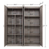 Cornelia Modern 2-Piece Wardrobe Closet in Gray Armoire | Armoire-penderie moderne Cornelia 2 pieces en gris