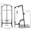 Soozier Power Cage With Pulley System, Squat Rack, Pull Up / Push Up Stand|Soozier Equipement D'entrainement, Support De Squat, Support De Traction
