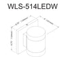 Dainolite Wilson 2 Light Wall Sconce 14w Matte Black Lamp|Applique murale Wilson de Dainolite avec fini noir mat et 2 ampoules de 14 W