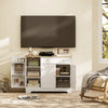 41" Sideboard Buffet Cabinet with Storage Drawer, Adjustable Shelf, White