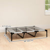 PawHut Elevated Dog Bed, Raised Dog Cot for XL Sized Dogs, Indoor & Outdoor, 48" x 36" x 9", Light Grey
