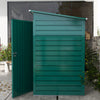 Outsunny 8 X 4ft Metal Garden Storage Shed With 2 Vents, Green|Outsunny Abri De Jardin En Metal Galvanise 8 X 4 Pieds Avec 2 Events, Vert