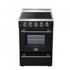 Forno Loiano 24 Inch Freestanding Electric Range in Black, 2.3 cu.ft. with Storage Drawer - FFSEL6099-24BLK | Cuisiniere electrique Loiano de 24 po en noir, 2,3 pi³ avec tiroir de rangement - FFSEL6099-24BLK