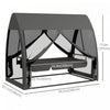 Outsunny 3-seat Outdoor Swing Chair, Chaise Lounger Bed W/ Canopy&netting|Outsunny Balancoire D'exterieur 3 Places, Balancoire De Porche, Gris