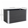 Outsunny 3' X 2' X 2' Raised Garden Bed, Wood Plastic Planter Box For Flowers, Vegetable, Herb, Grey|Outsunny Jardiniere En Bois Sureleve 3' X 2' X 2' Jardiniere En Bois Et Plastique Pour Fleurs, Legum