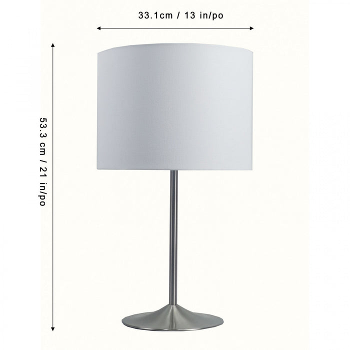 21\" Metal Table Lamp