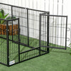 Pawhut 6 Panel 32.5" - 59" X 31" Dog Playpen, Heavy Duty Pet Playpen With Door, Adjustable Dog Exerc|Pawhut Parc Pour Chien A 6 Panneaux 32,5" - 59" X 31", Parc Pour Animaux De Compagnie Robuste Avec P