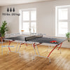 Soozier 9' x 5' Full Size Ping Pong Table, Table Tennis Table, Dark Grey