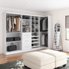 Bestar Pur 83 W Walk-In Closet Organizer - White|Organisateur de pièce-penderie Pur de Bestar de 83 po (L) - blanc
