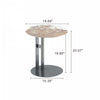Alondra Modern Glam Sintered Stone Top End Table in Black | Table d’appoint moderne glamour Alondra avec plateau en pierre frittee noire