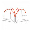 PawHut 4 Pieces Dog Agility Training Equipment with Weave Poles, Training Starter Kit, Dog Obstacle Course, Pet Outdoor Games with Carry Bag, Orange