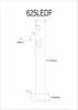 Dainolite Modern 3 Light LED Floor Lamp Matte Black Finish|Lampe à pied Modern de Dainolite avec fini noir mat et 3 ampoules à DEL