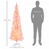Homcom 6' Prelit Artificial Christmas Tree With Warm White Led Lights|Homcom Arbre De Noel Artificiel Illumine 6 Pi Avec Lumieres Led Blanc Chaud