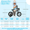 Costway 14" Kid's Bike With Training Wheels Adjustable Handlebar & Seat Handbrake Black