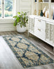 Kinsley Traditional 2'7" x 8'0" Runner Rug in Blue Indoor Area Rug | Tapis Traditionnel Kinsley 2'7" x 8'0" en Bleu