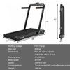 Superfit 4.75hp 2 In 1 Folding Treadmill W/remote App Control