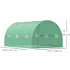 Outsunny Walk-in Polytunnel Greenhouse, Outdoor Garden Tunnel Greenhouse|Outsunny Serre Polytunnel, Serre Tunnel De Jardin Exterieur