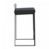 LumiSource Fuji Black Velvet Contemporary Stackable Counter-Height Stool - Set of 2|Tabouret superposable contemporain Fuji de hauteur comptoir en velours noir - ensemble de 2