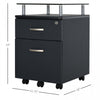 Homcom Filing Cabinet With Lock And Hanging Rail|Homcom Classeur Avec Serrure Et Rail De Suspension