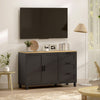 HOMCOM 47" Buffet Cabinet with Soft-Close Doors, Modern Sideboard, Black