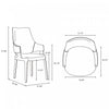 Kara Modern Wood Upholstered Dining Chair in Light Gray - Set of 2 | Chaise de salle a manger moderne en bois Kara avec revetement en tissu gris clair - Lot de 2
