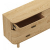 Solara Contemporary 68" Solid Wood Dresser in Natural Oak (6-Drawer) | Commode contemporaine Solara 68" en bois massif chene naturel (6 tiroirs)