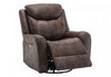 MONARCH SPECIALTIES POWER RECLINING CHAIR, 37" WIDE, GLIDER, SWIVEL, USB PORTS INCLUDED, BROWN LEATHER-LOOK RECLINER | MONARCH SPECIALTIES FAUTEUIL INCLINABLE ELECTRIQUE, 37"L, PLANEUR, À GLISSEMENT, PORT USB INCLUS, ASPECT CUIR BRUN