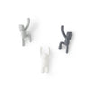 Umbra Buddy Wall Hooks - White and Grey|Crochets muraux Buddy de Umbra - blancs et gris
