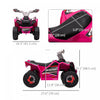 Aosom 6v Kids Atv Quad, Battery Powered Ride-On Electric Vehicle For Kids With Wear-resistant Wheels|Aosom Quad 6 V Pour Enfants, Vehicule Electrique Alimente Par Batterie Pour Enfants Avec Roues Resis
