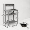 Outsunny Potting Benches for Outside with Faucet, Removable Sink, Shelves