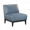 Murdock Accent Chair Blue Leather | Fauteuil D'appoint Murdock En Cuir Bleu