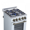 Forno Lamazze 20" Freestanding Gas Range, White, FFSGS6265-20WHT | Cuisiniere a gaz autonome Forno Lamazze de 20 po, blanc,-FFSGS6265-20WHT