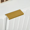 HOMCOM Accent Cabinet w/ Gold Leg for Living Room Dining Room Hallway White