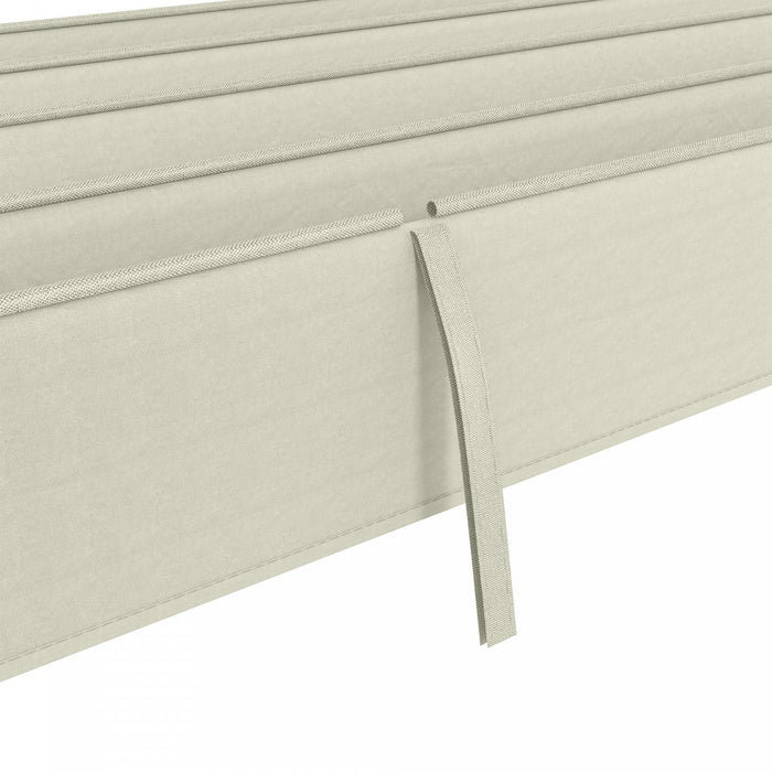 Outsunny Retractable Pergola Roof, Sun Shade Cover For 9.8' X 7.1' Pergola