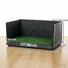 PawHut Dog Grass Pad with High Walls and Tray, Dog Litter Box for Puppy Training, Pee Pad Holder with Artificial Grass and Drainage for Indoor Outdoor Use, 30" x 20" x 14"