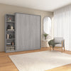 Bestar Claremont 5-Shelf Queen Murphy Bed - Platinum Grey|Grand lit escamotable Claremont de Bestar à 5 tablettes - gris platine