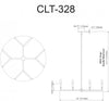 Dainolite Colette 8 Light Chandelier Aged Brass Lamp|Lustre Colette de Dainolite avec fini laiton vieilli et 8 ampoules