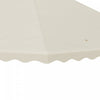 Outsunny 10' X 10' Gazebo Replacement Canopy, 2-tier Gazebo Cover, Cream|Outsunny Auvent De Remplacement Pour Tonnelle 10' X 10', 2 Niveaux, Blanc