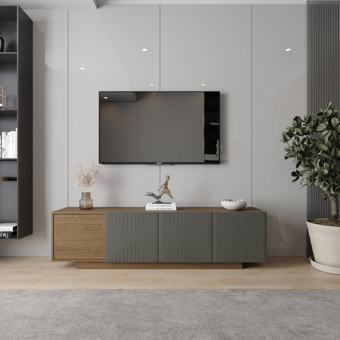 Nordika Riva 72\" TV Stand - Walnut
