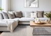 Olivia Grey Black Cream Geometric Rug, 5'3" x 7'10" Indoor Area Rug | Tapis geometrique gris noir creme Olivia, 5'7" x 7'10"