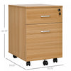 Vinsetto 2 Drawer Filing Cabinet With Lock|Vinsetto Classeur A 2 Tiroirs Avec Serrure