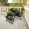 Costway 31"h Raised Garden Bed 3-tier Vertical Planter W/5 Plant Boxes Indoor Outdoor