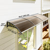 Outsunny Window Awning Door Canopy, Front Door Outdoor Patio Cover
