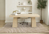Fairmont Taupe Cream Curved Lines Rug, 5'3" x 7'7" Indoor Area Rug | Tapis Fairmont aux lignes courbes creme taupe, 5'3" x 7'7"