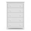 Storkcraft Kenton 5 Drawer Dresser - White