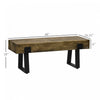 Homcom Garden Bench With Metal Legs, Concrete Dining Bench Patio|Homcom Banc De Jardin Avec Pieds En Metal Salle A Manger En Beton